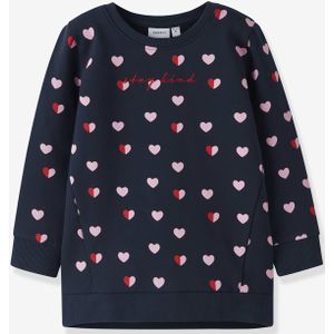 NAME IT - NMFLIA - Tuniek Sweater - Marineblauw - Meisje