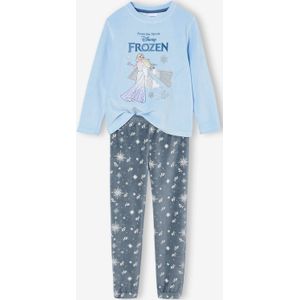 Fluwelen meisjespyjama Disney Frozen grijsblauw