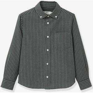 Geruit flanellen hemd voor jongens CYRILLUS groen