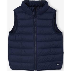 Lichtgewicht mouwloos donsjack marineblauw
