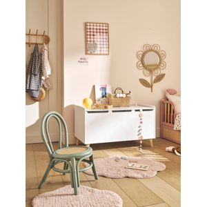 Kinderstoel van rotan POESIE, zithoogte 30 cm groen