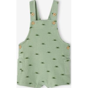 Bedrukte korte sweater van fleece voor baby's groen