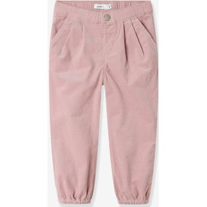 NAME IT - NMFBELLA - Broek - Pioenroos - Ballonvorm - Ribfluweel