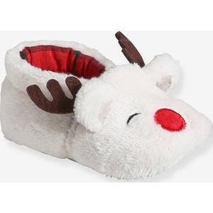 Vertbaudet - Gevoerde Babyslofjes - Rendier - Antislip Buitenzoal