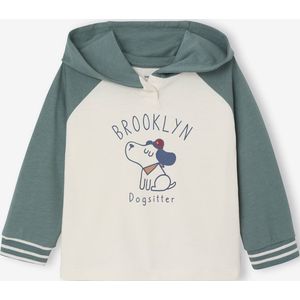 T-shirt met capuchon baby groen