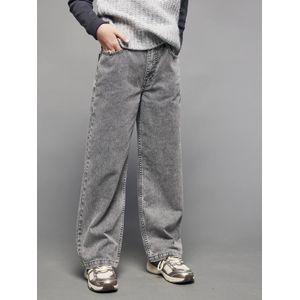 Losse jeans voor meisjes JONEN denimgrijs