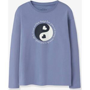 NAME IT - NMFVEEN - Jerseyjurk - Licht IJsblauw - 100% Biologisch Katoen