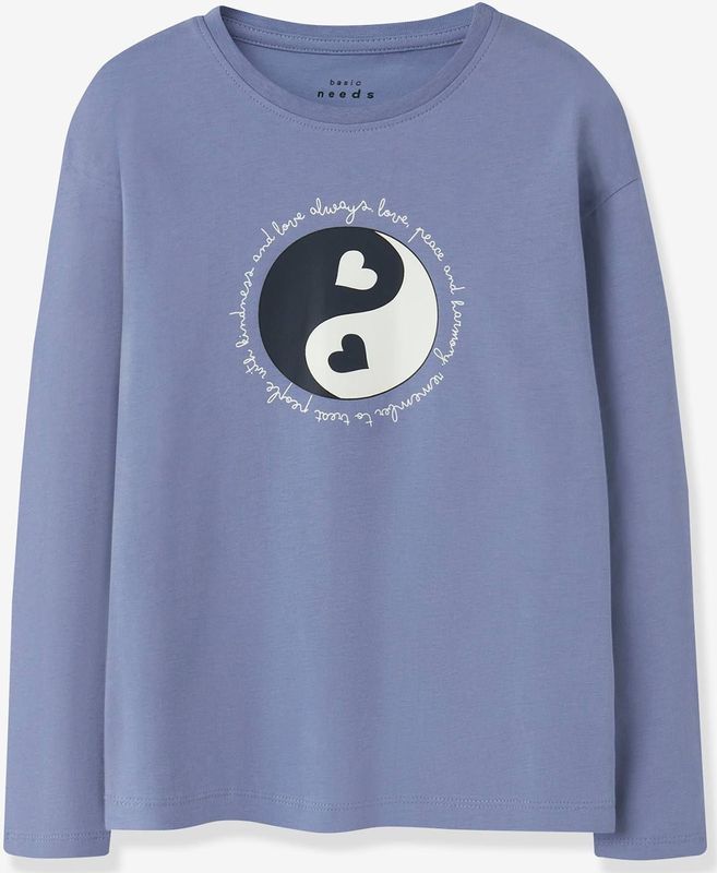 NAME IT - NMFVEEN - Jerseyjurk - Licht IJsblauw - 100% Biologisch Katoen