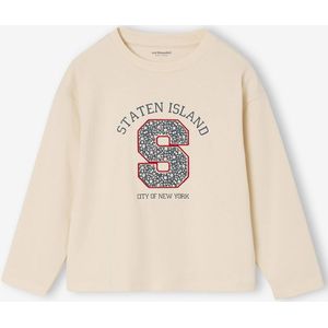 T-shirt - Ecru - Lange Mouwen - Meisjes - Letters