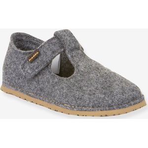 FLEXY WOOLY BAREFOOT FRODDO blotevoetensloffen voor kinderen gemêleerd grijs
