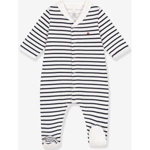 Pyjama in tubique PETIT BATEAU marineblauw, gestreept