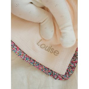 ENVIE DE FRAISE - Babydeken - Lichtroze - Biologisch Katoen - 70 x 70 cm