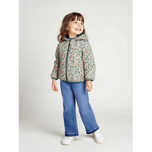 Omkeerbaar lichtgewicht donsjack voor meisjes saliegroen