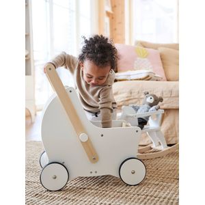 Vertbaudet - Houten Poppenwieg - 2-in-1 Kinderwagen - 44,5 x 32,5 x 52 cm