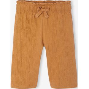Ruime Babybroek - Karamel - Brede Babybroek - Gegolfd Jersey - Elastische Tailleband