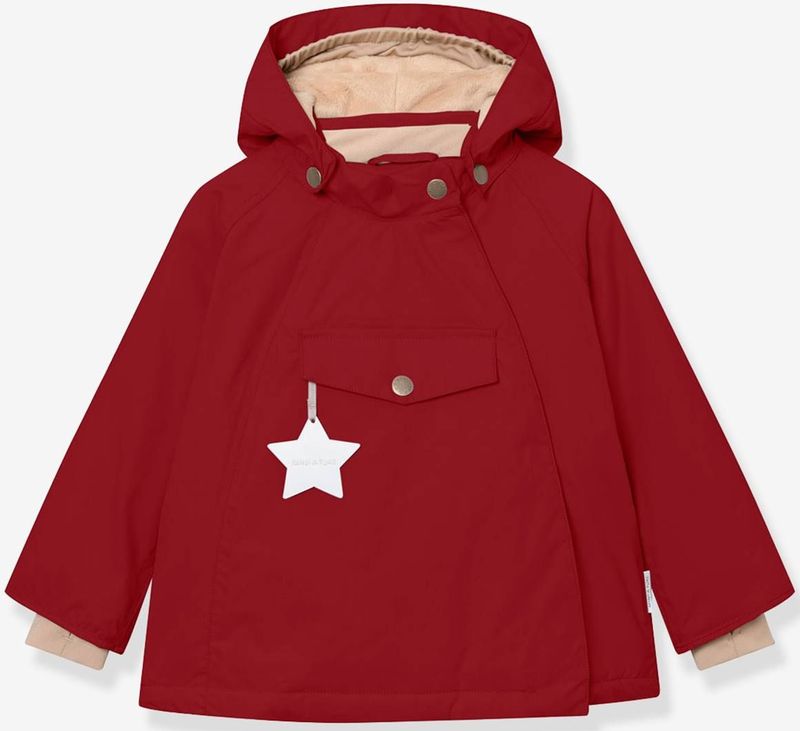 Unisex - Fleece Gevoerde Jas - Pruim - Voor Baby's