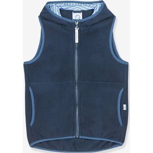Fleece kindervest POPPELI FINKID, zip-in binnenjas marineblauw