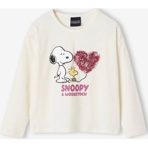 SNOOPY Peanuts t-shirt met lange mouwen voor meisjes ecru