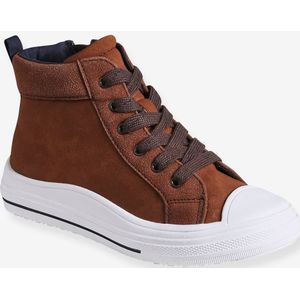 Vertbaudet - Hoge Kindersneakers - Synthetisch - Met Veters en Rits