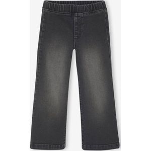 Wijde tregging voor meisjes van denim denimgrijs