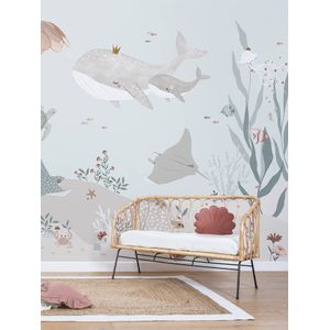 LILIPINSO - DREAMY SEABED - Vliesbehang - Blauw - 4 m x 2,48 cm