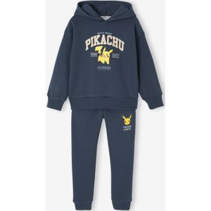 Sportoeve set voor jongens met sweater + broek Pokemon van molton nachtblauw