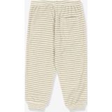 Wijde gestreepte broek van spons KONGES SLOJD beige