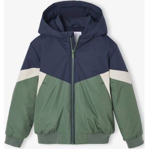 Windjack - Groen - Colorblock - Voor Jongens