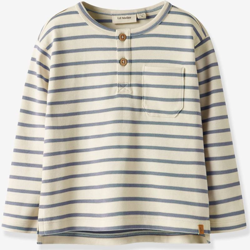 Jongenskleding blauw, gestreept