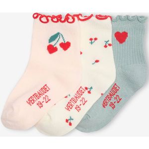 Set van 3 paar babysokken lichtroze