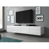 TV-Meubel Calgary - Wit - 200 cm - Hangend of staand