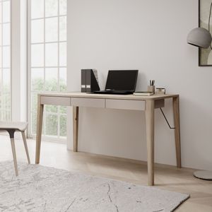 Bureau Mazar - Licht eiken - 139 cm