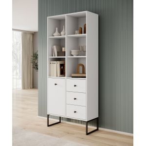 Boekenkast Lyndall - Wit - 77 cm