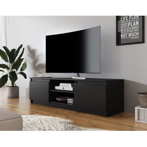 Meubella - TV-Meubel Diaz - Zwart - 120 cm