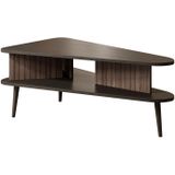 Salontafel Pedro - Donker eiken - Zwart eiken - 100 cm