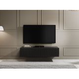 TV-Meubel William - Mat zwart - 150 cm