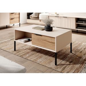 Meubella - Salontafel Ramirez - Beige - Eiken - 97 cm