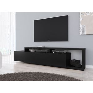 TV-Meubel Bello - Mat Zwart - 219 cm