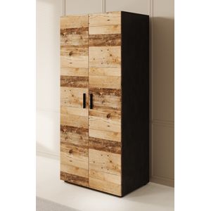 Kledingkast Bellini - Licht old wood - 80 cm