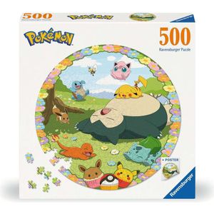 Pokemon Ronde Puzzel (500 stukjes)