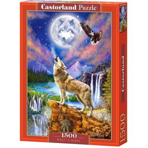 Wolf's Night - 1500 stukjes (hobby puzzel)