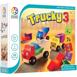 SmartGames Trucky 3 - Uitdagend educatief spel voor kinderen vanaf 3 jaar - 48 opdrachten