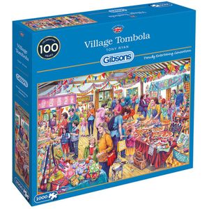 Village Tombola Puzzel (1000 stukjes, 68 x 49 cm)