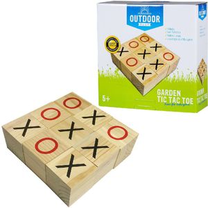 Outdoor Play Boter Kaas en Eieren - Speelgoed - Houten spel - Geschikt voor buiten - Vanaf 5 jaar