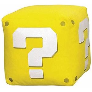Nintendo Together+ Super Mario - Knuffel - Vraagteken Blok - Munt Blok - Coin Block - Pluche - 12CM