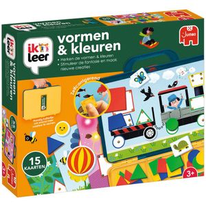 Jumbo Ik Leer Vormen & Kleuren - Educatief Spel voor Kinderen vanaf 3 jaar - Zelfcorrigerend Leersysteem - Inclusief 15 Opdrachtkaarten