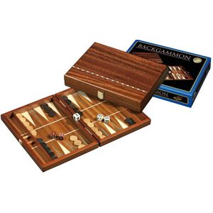 Philos Klein Backgammon Cassette - Spannend bordspel voor twee spelers | Leeftijd: Alle leeftijden | Afmetingen: 255 x 182 x 45 mm