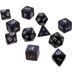 Eclipse Dobbelstenen Zwart (11 stuks)