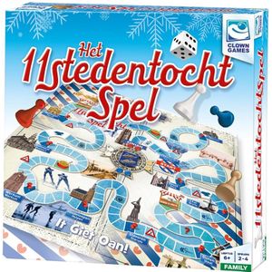 Clown Games Het Elfstedentochtspel - Bordspel voor 2-4 spelers vanaf 6 jaar