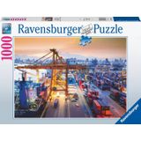 Container Haven van Hamburg (1000 Stukjes) - Ravensburger Puzzel